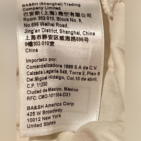 NWT BA&SH Kiss Cream Top - Sz L = US Sz 8 - Picture 9 of 12